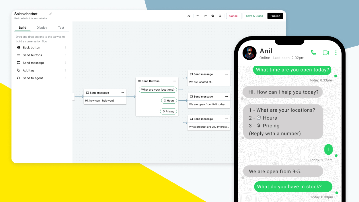Janela do GoTo Connect Chat Assistant for WhatsApp com coleta automática de dados do cliente