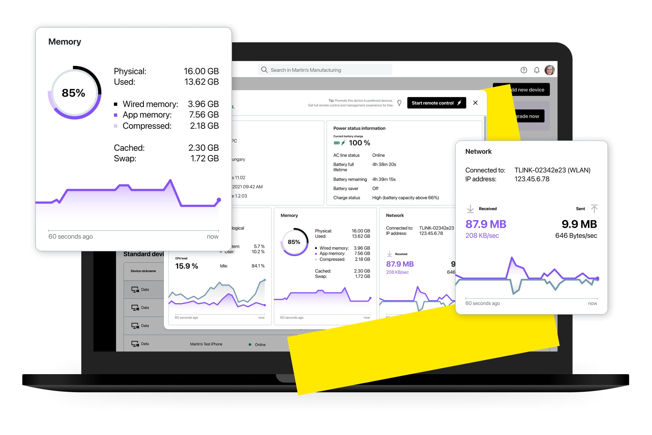 O que você pode esperar do acesso em segundo plano? Capacite os agentes a manter cada endpoint funcionando da melhor maneira possível, independentemente da disponibilidade do usuário.