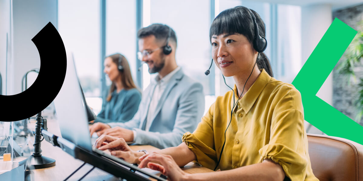 Customer service providing 24/7 ongoing support to customers using GoTo Connect cloud communication platform.