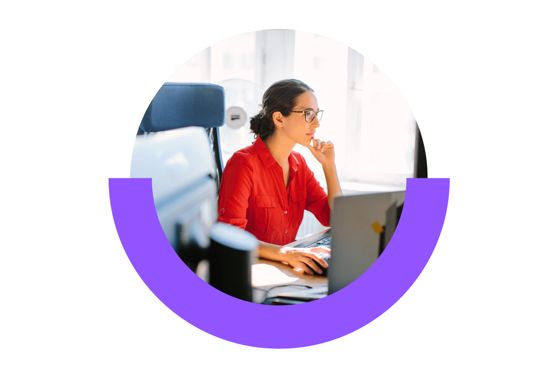 IT professional on their computer using GoTo Resolve's remote IT support software