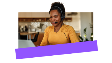 Customer support rep using GoTo Resolve’s RMM software to provide remote support to an end-user